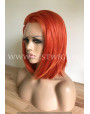 Synthetic lace front wig Straight Fire foxy short hair