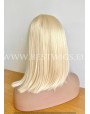 Golden Blonde Synthetic Lace Front Wig / Human Hair Fine Line
