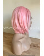 Synthetic lace front wig Straight Baby Pink short hair