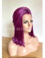 Deep Purple Straight Synthetic Lace Front Wig