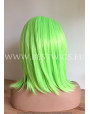 Synthetic lace front wig Straight Green Lime short hair
