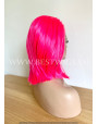 Hot Pink Straight Synthetic Lace Front Wig