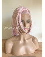 Synthetic lace front wig Straight Licorne short hair