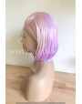 Synthetic lace front wig Straight Licorne short hair