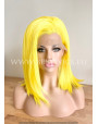 Yellow Straight Synthetic Lace Front Wig 