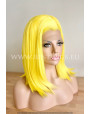 Yellow Straight Synthetic Lace Front Wig 
