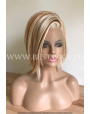 Synthetic lace front wig Straight short hair / Pralines and Cream