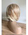 Synthetic lace front wig Straight short hair / Pralines and Cream