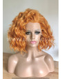 Synthetic lace front wig Wavy Ginger hair / Double volume