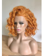 Synthetic lace front wig Wavy Ginger hair / Double volume