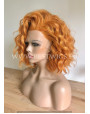 Synthetic lace front wig Wavy Ginger hair / Double volume