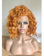 Synthetic lace front wig Wavy Ginger hair / Double volume