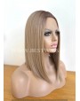 Rooted Synthetic Lace Front Wig Middle Part