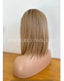 Rooted Synthetic Lace Front Wig Middle Part