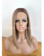 Rooted Synthetic Lace Front Wig Middle Part