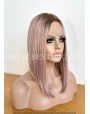 Rooted Lilac Synthetic Lace Front Wig Middle Part