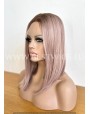 Rooted Lilac Synthetic Lace Front Wig Middle Part