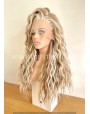 Frosty Rooted Blonde Synthetic Lace Front Wig Lace Top 13*4