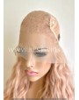 Peachy Nude Wavy Synthetic Lace Front Wig Lace Top 13*4
