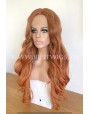 Ginger Wavy Synthetic Lace Front Wig Middle Part
