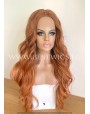 Ginger Wavy Synthetic Lace Front Wig Middle Part