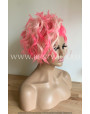 Synthetic lace front wig Wavy Lollipop short hair