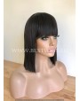 Synthetic Wig With Bangs Crazy Horse Style