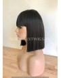Synthetic Wig With Bangs Crazy Horse Style