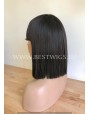 Synthetic Wig With Bangs Crazy Horse Style