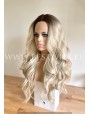 Rooted Pearl Synthetic Lace Front Wig Beach Waves