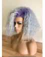 Synthetic lace front wig Curly hair / color Dusty sky