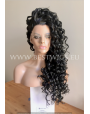 Synthetic lace front wig Curly brown mixed long hair - Cher style