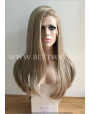 Synthetic lace front wig Stright blond long hair