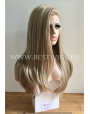 Synthetic lace front wig Stright blond long hair