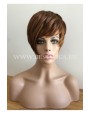 Synthetic Machine-made wig short omber hair