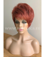Synthetic Machine-made wig short Ruby hair