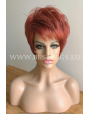 Synthetic Machine-made wig short Ruby hair