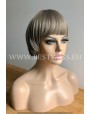 Synthetic Machine-made wig short ash mix hair