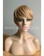 Synthetic Machine-made wig Honey Blond short hair