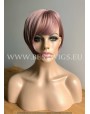 Synthetic Machine-made wig short baby lilac