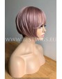 Synthetic Machine-made wig short baby lilac