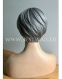 Synthetic Machine-made wig short steel hair