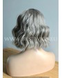 Synthetic Machine-made wig short ash mix hair