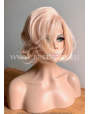Synthetic lace front wig Wavy Pastel blond hair