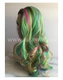 Synthetic lace front wig Wavy mixed long hair / Fantasy collection