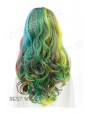 Synthetic lace front wig Wavy mixed long hair / Fantasy collection