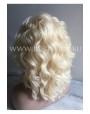 Synthetic lace front wig Curly blond long hair