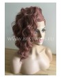 Synthetic lace front wig Wavy Light brown medium hair