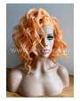 Synthetic lace front wig Wavy medium hair Baby Orange