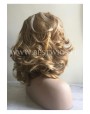 Synthetic lace front wig Wavy chestnut mix medium hair
